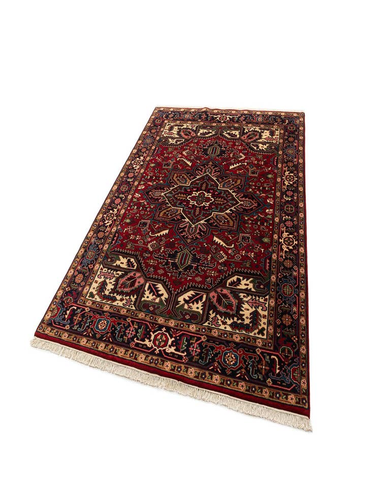 Detail image of 8' 1 x 10' 3 Hand Knotted Heriz Wool Rug