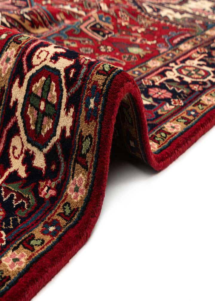 8' 1 x 10' 3 Hand Knotted Heriz Wool Rug