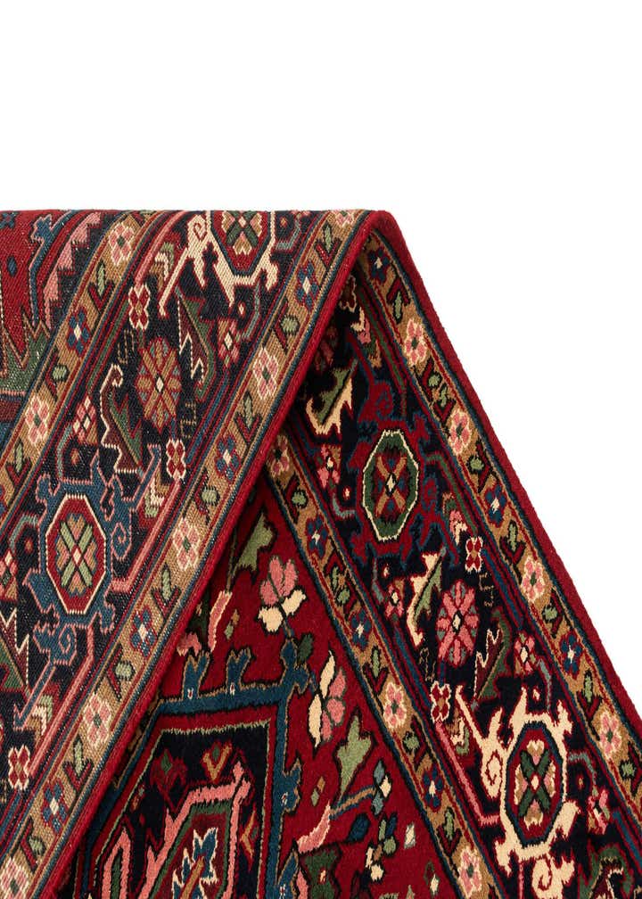 8' 1 x 10' 3 Hand Knotted Heriz Wool Rug