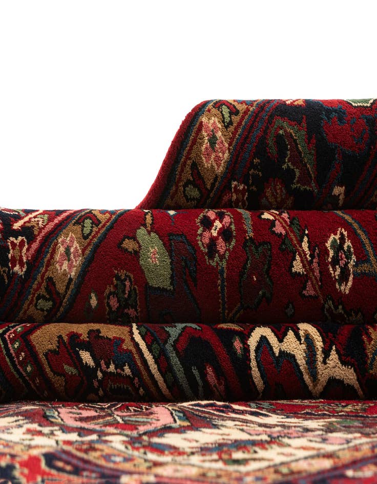 Detail image of 8' 1 x 10' 3 Hand Knotted Heriz Wool Rug