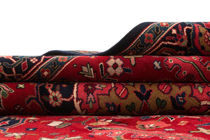 8' 2 x 11' 7 Hand Knotted Heriz Wool Rug