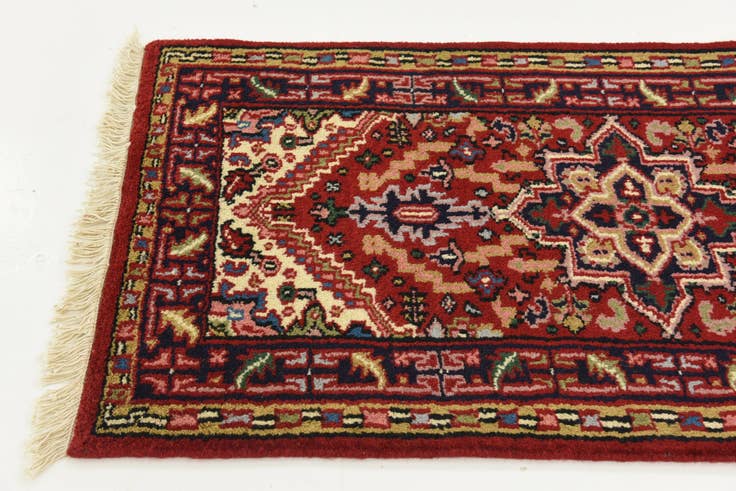 Detail image of 2' 5 x 4' 7 Hand Knotted Heriz Oriental Wool Rug