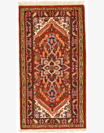 2' 5 x 4' 7 Hand Knotted Heriz Oriental Wool Rug