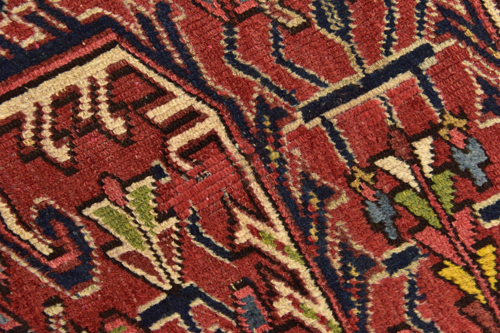 8' 2 x 11' 6 Hand Knotted Heriz Persian Wool Rug