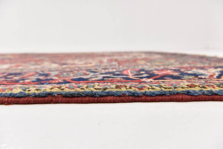 Detail image of 9' x 11' 9 Hand Knotted Heriz Persian Wool Rug