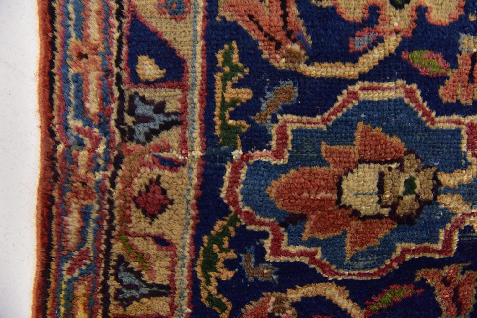 8' 7 x 11' 3 Hand Knotted Heriz Persian Wool Rug