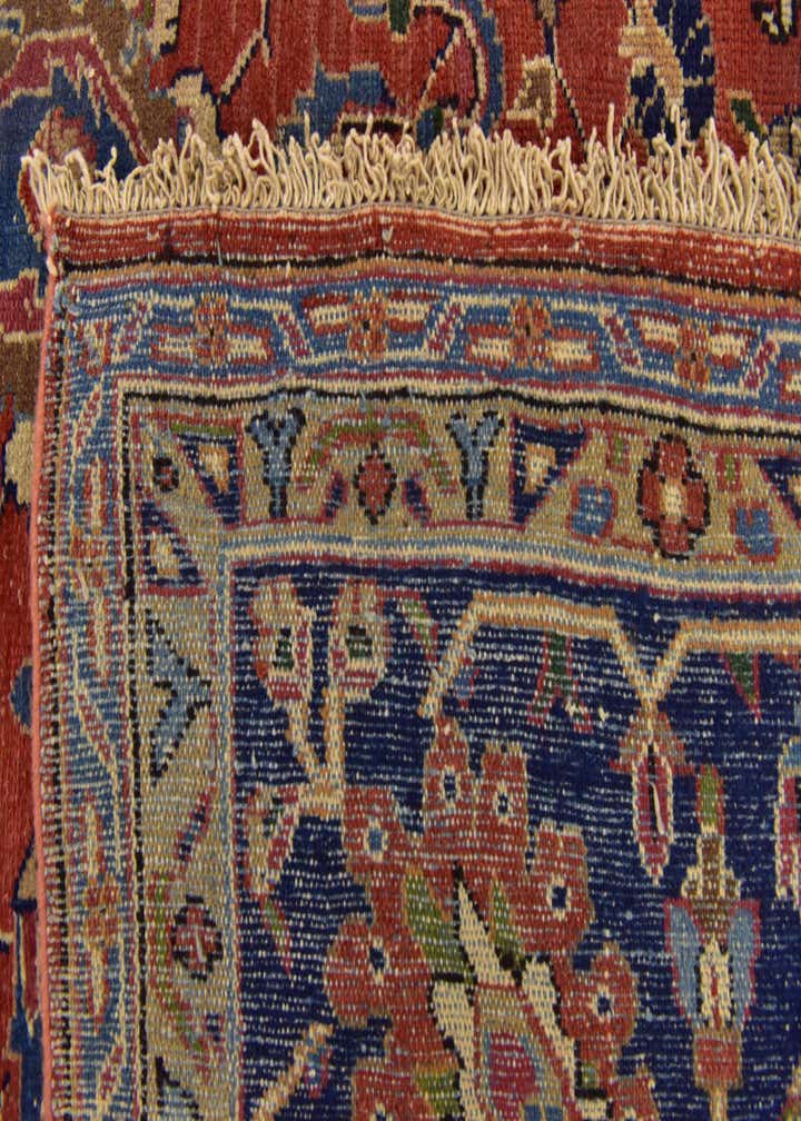 8' 7 x 11' 3 Hand Knotted Heriz Persian Wool Rug