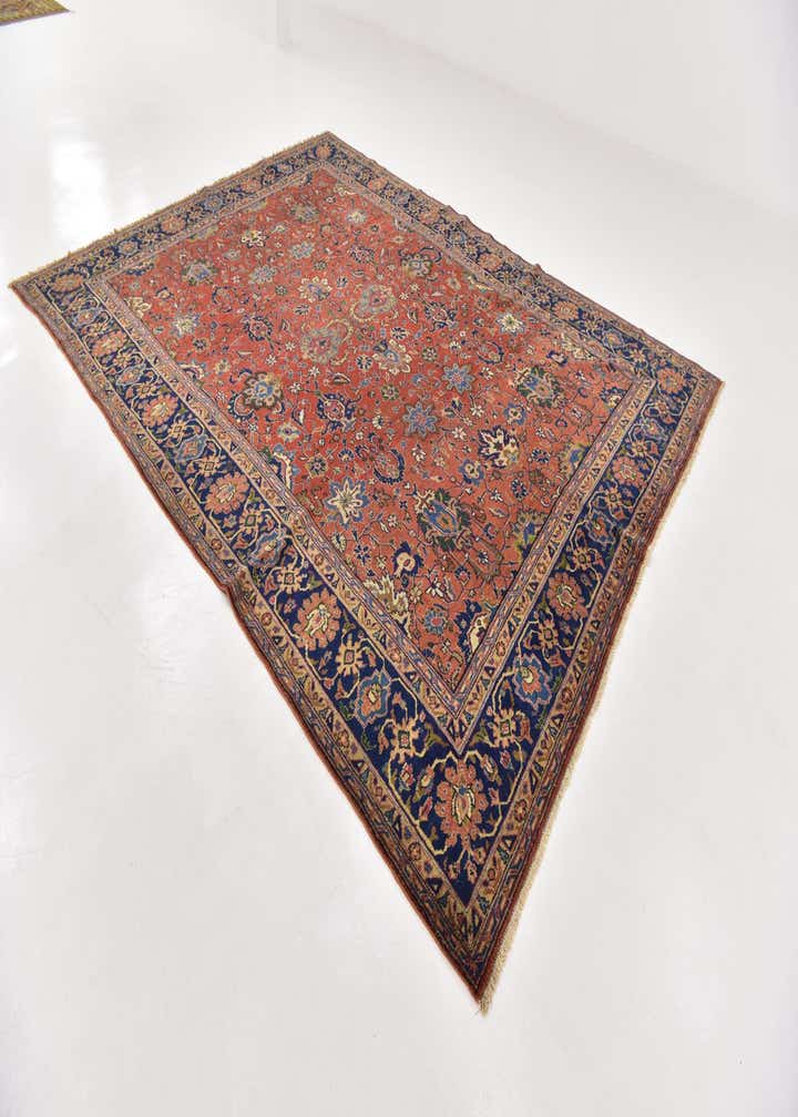 8' 7 x 11' 3 Hand Knotted Heriz Persian Wool Rug