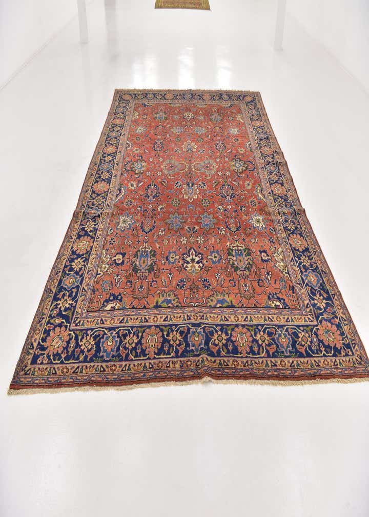 8' 7 x 11' 3 Hand Knotted Heriz Persian Wool Rug