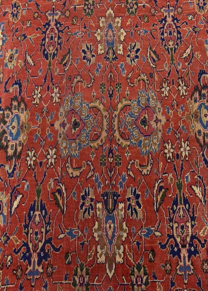 8' 7 x 11' 3 Hand Knotted Heriz Persian Wool Rug