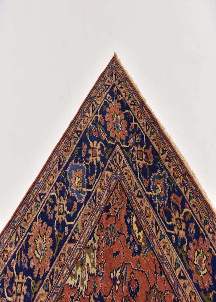 8' 7 x 11' 3 Hand Knotted Heriz Persian Wool Rug