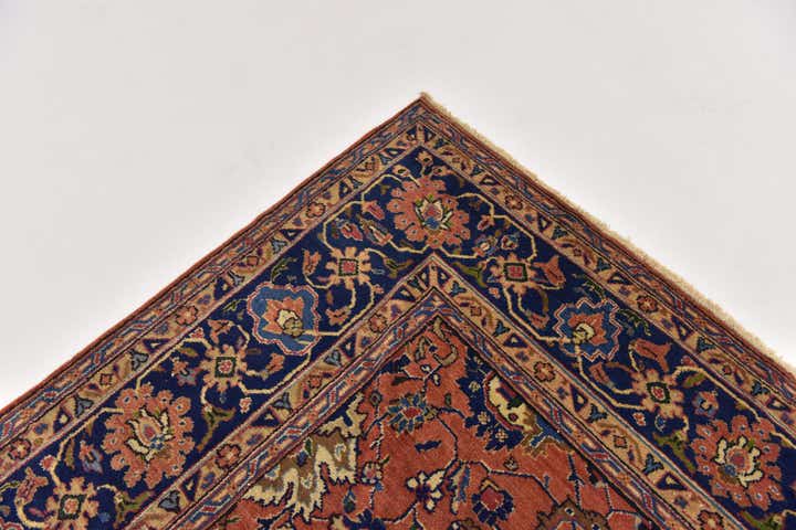 8' 7 x 11' 3 Hand Knotted Heriz Persian Wool Rug