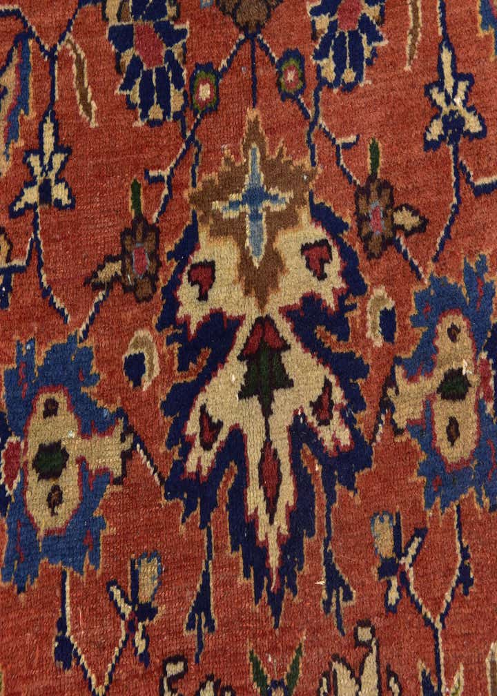 8' 7 x 11' 3 Hand Knotted Heriz Persian Wool Rug