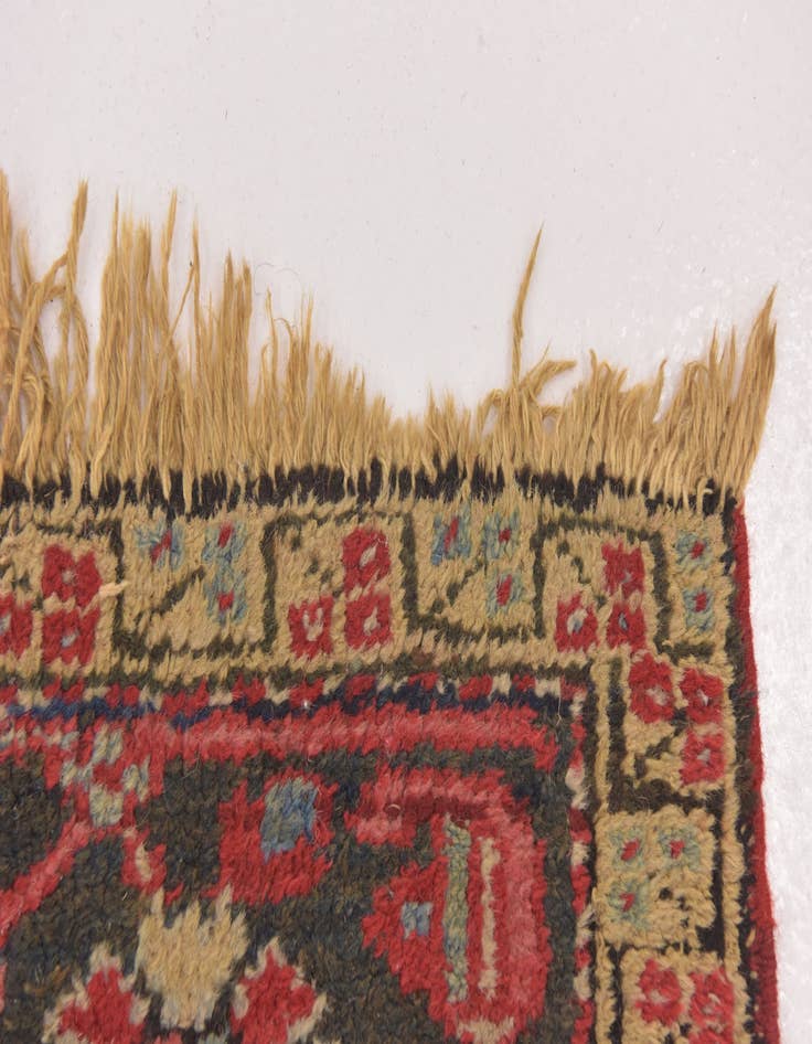 Detail image of 7' 7 x 11' Hand Knotted Heriz Persian Wool Rug