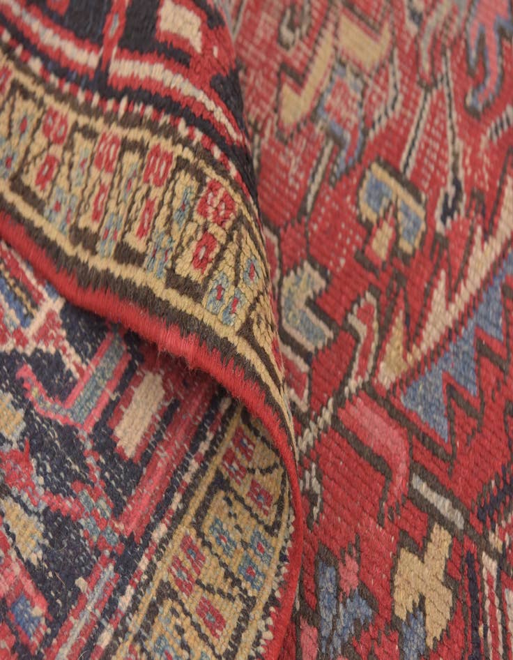 Detail image of 7' 7 x 11' Hand Knotted Heriz Persian Wool Rug