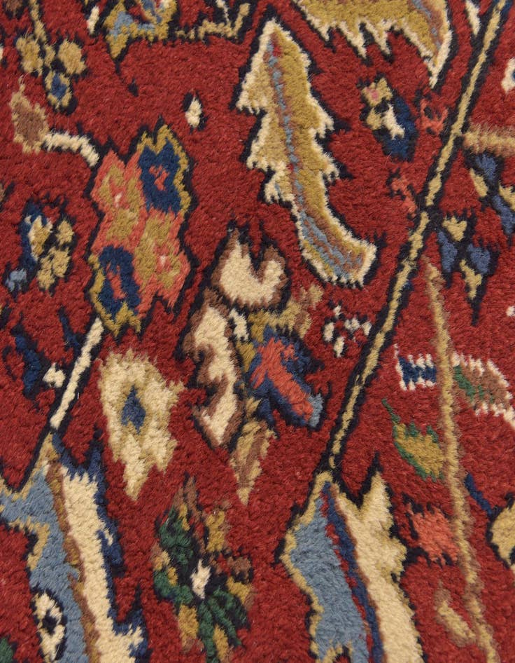 Detail image of 5' 9 x 8' Hand Knotted Heriz Wool Rug