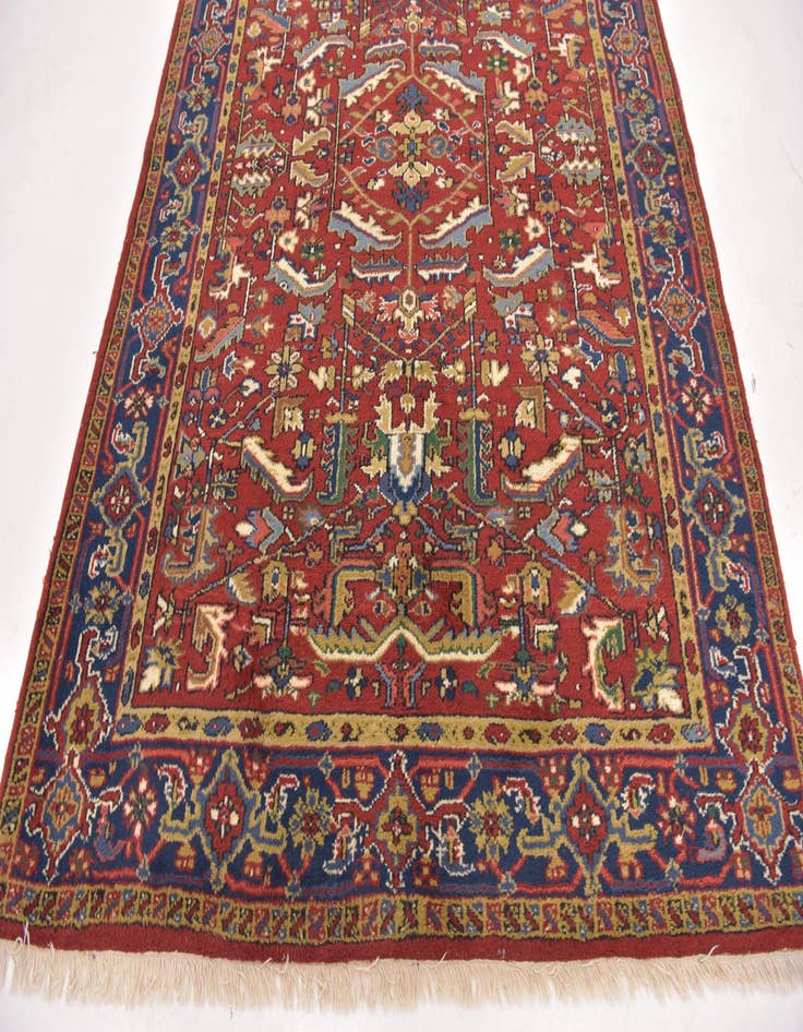 Detail image of 5' 9 x 8' Hand Knotted Heriz Wool Rug