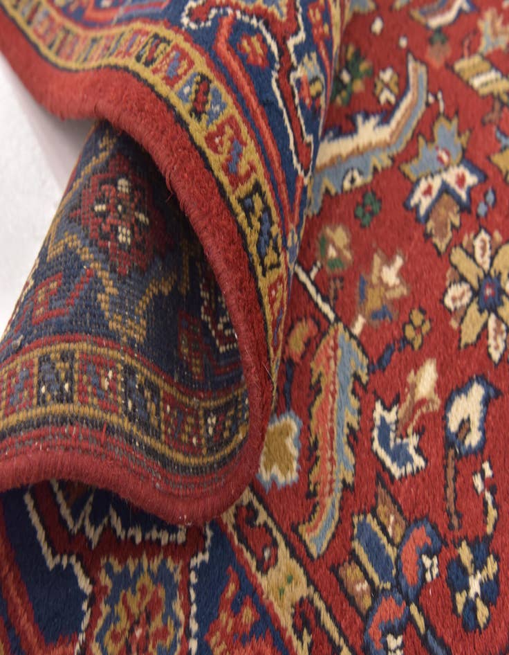 Detail image of 5' 9 x 8' Hand Knotted Heriz Wool Rug