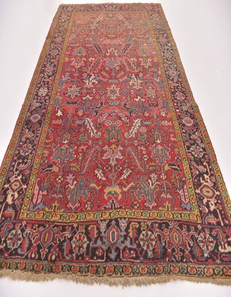 Detail image of 7' 5 x 10' 7 Hand Knotted Heriz Persian Wool Rug