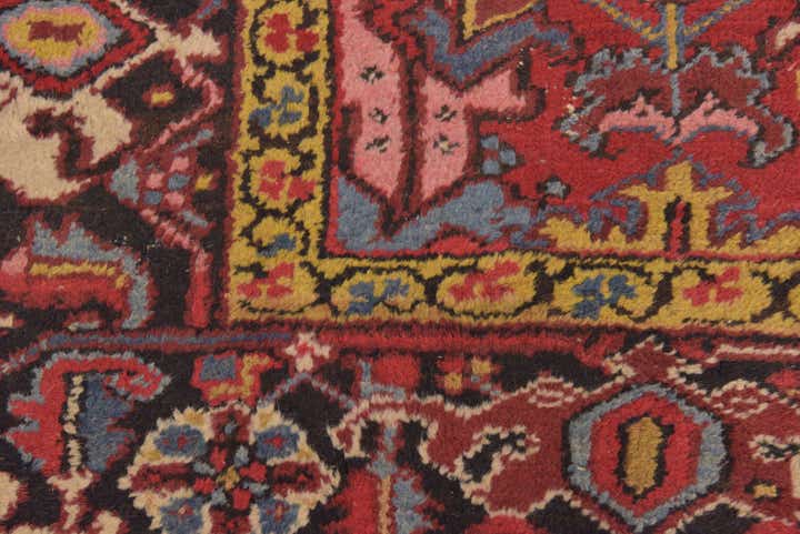 7' 5 x 10' 7 Hand Knotted Heriz Persian Wool Rug