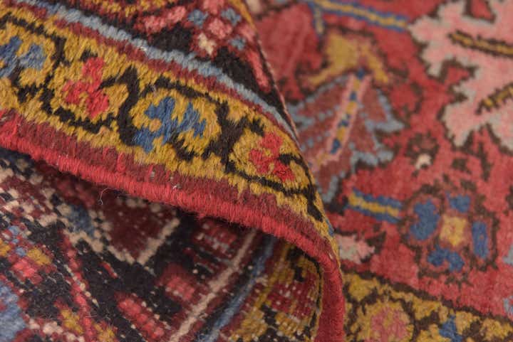 7' 5 x 10' 7 Hand Knotted Heriz Persian Wool Rug