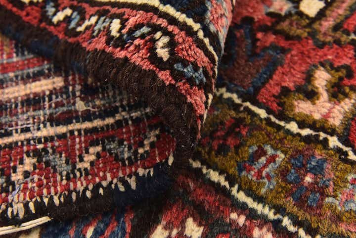 7' 7 x 10' 10 Hand Knotted Heriz Persian Wool Rug
