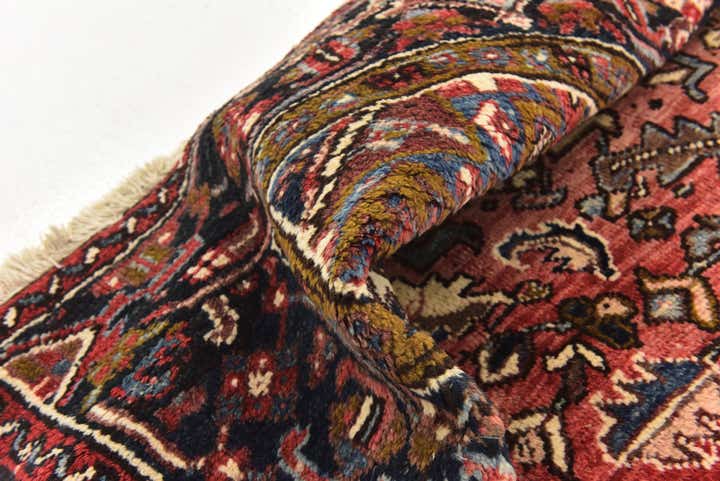 7' 7 x 10' 10 Hand Knotted Heriz Persian Wool Rug