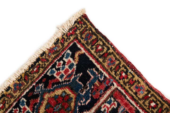 8' 1 x 10' 10 Hand Knotted Heriz Persian Wool Rug