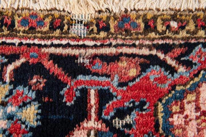 8' 1 x 10' 10 Hand Knotted Heriz Persian Wool Rug