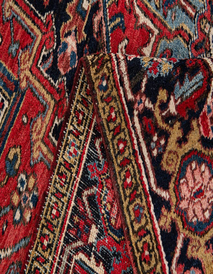 Detail image of 8' 1 x 10' 10  Hand Knotted Heriz Persian Wool Rug