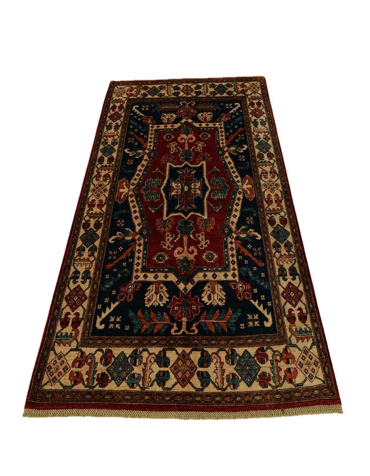Detail image of 5' 9 x 8' 1 Hand Knotted Heriz Rug