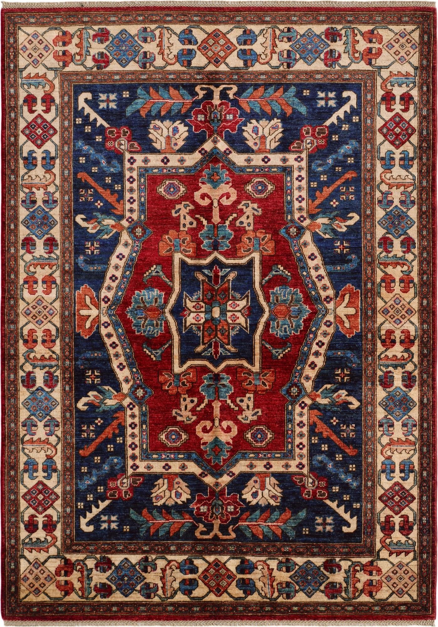 5' 9 x 8' 1 Hand Knotted Heriz Rug