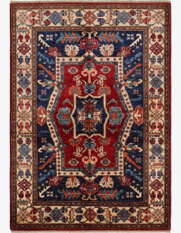 5' 9 x 8' 1 Hand Knotted Heriz Rug