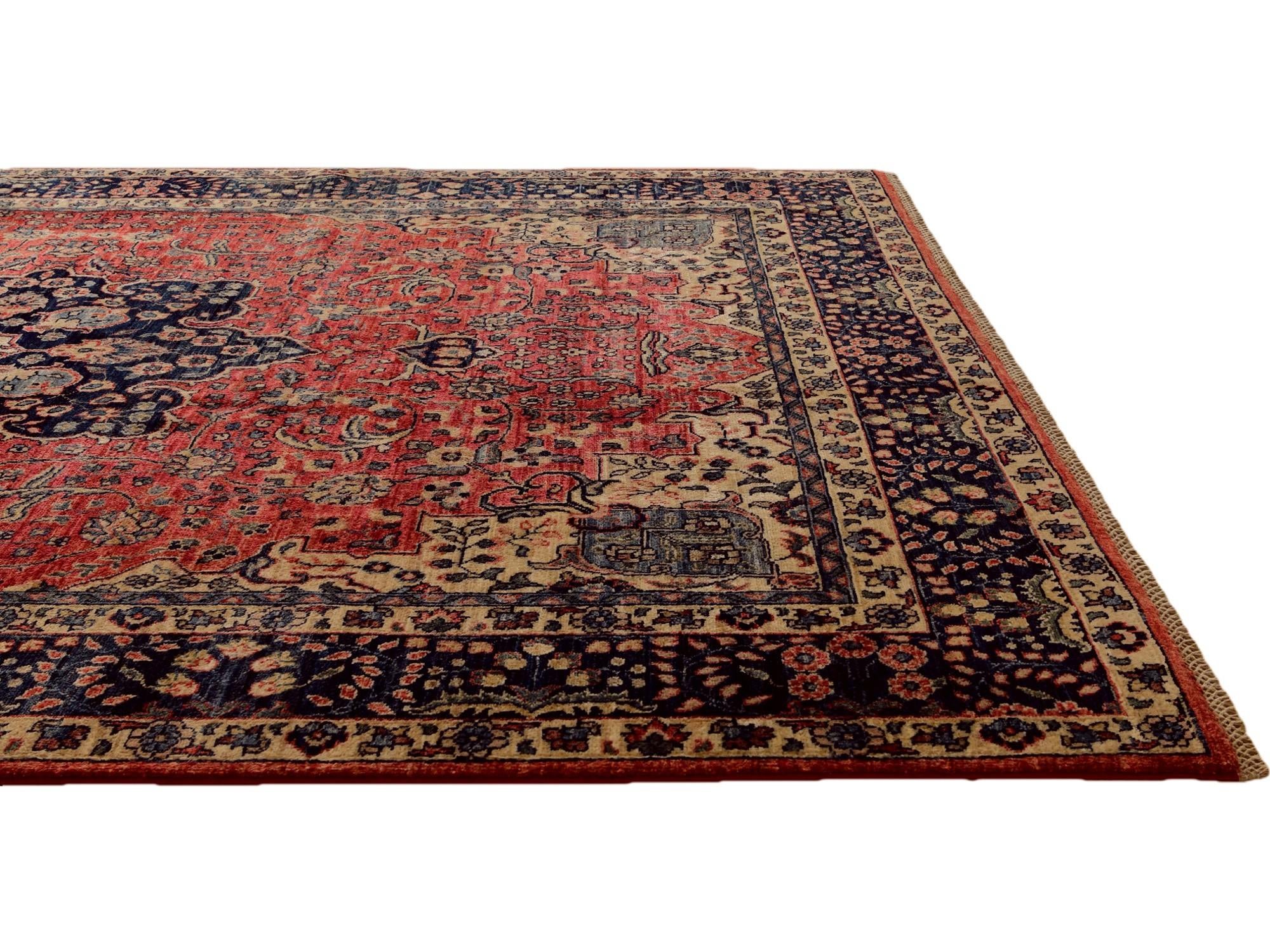 6' 6 x 9' 8 Hand Knotted Heriz Rug