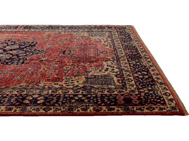 6' 6 x 9' 8 Hand Knotted Heriz Rug