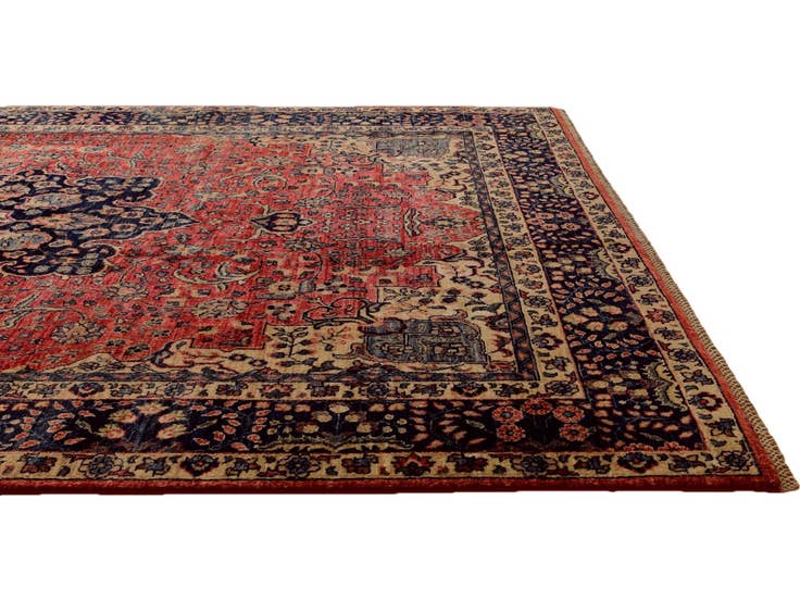 Detail image of 6' 6 x 9' 8 Hand Knotted Heriz Rug