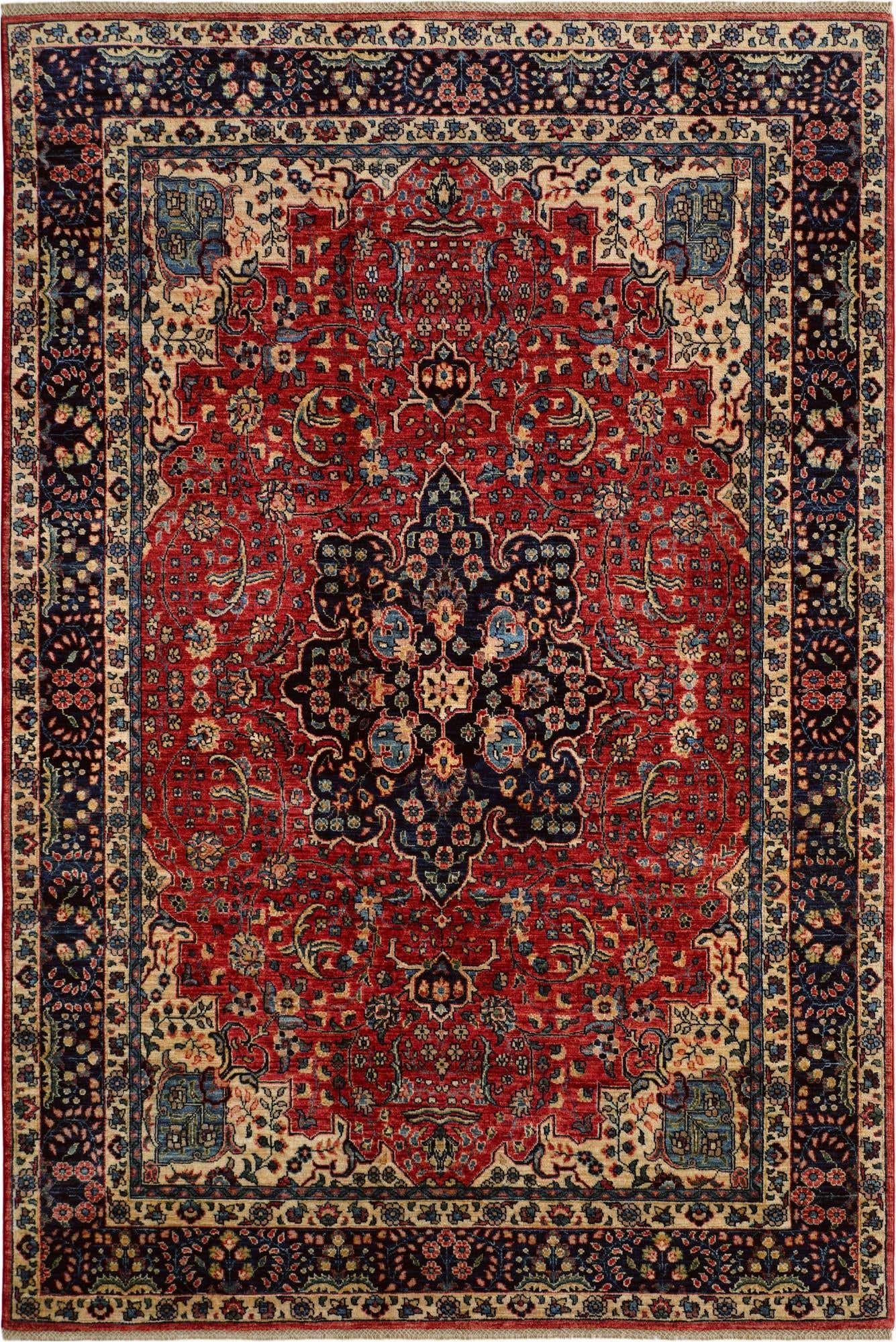 6' 6 x 9' 8 Hand Knotted Heriz Rug