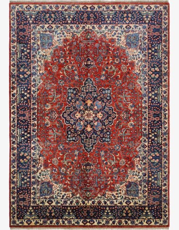 5' 7 x 7' 10 Hand Knotted Heriz Rug