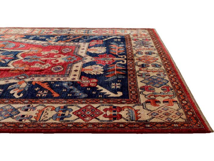 6' 9 x 10' 1 Hand Knotted Heriz Rug