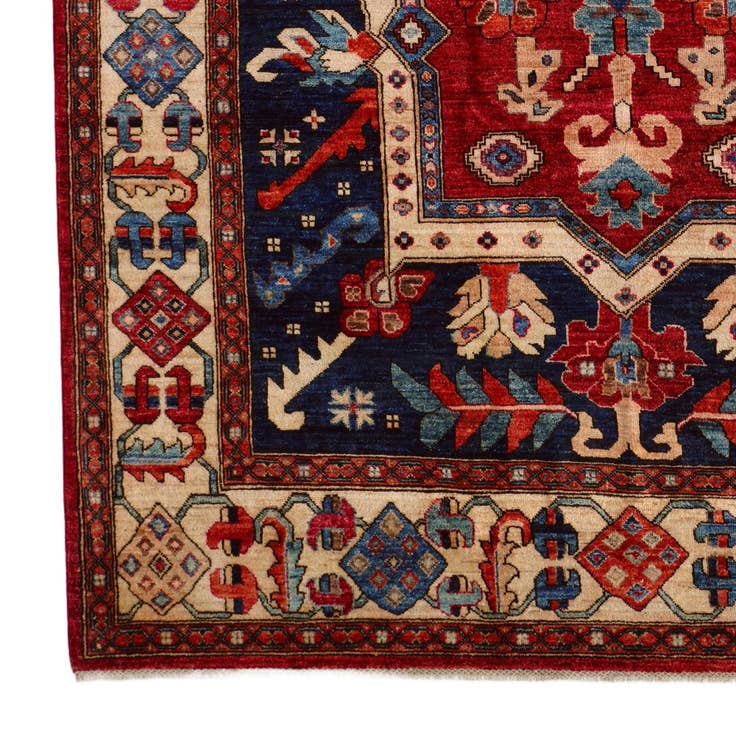 Detail image of 6' 9 x 10' 1 Hand Knotted Heriz Rug