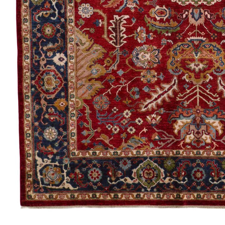 9' 1 x 11' 8 Hand Knotted Heriz Rug
