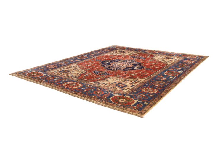 Detail image of 8' x 9' 11 Hand Knotted Heriz Rug