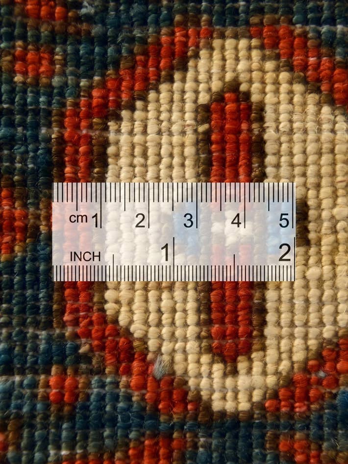 Detail image of 8' x 9' 11 Hand Knotted Heriz Rug