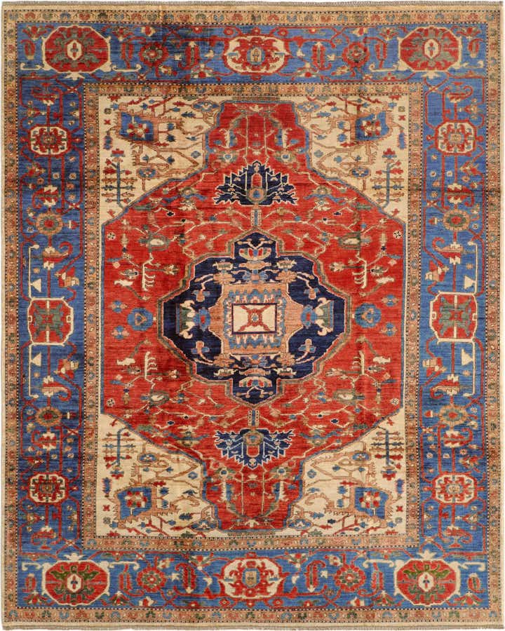 8' x 9' 11 Hand Knotted Heriz Rug