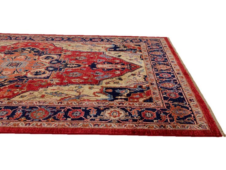 Detail image of 6' 9 x 9' 7 Hand Knotted Heriz Rug