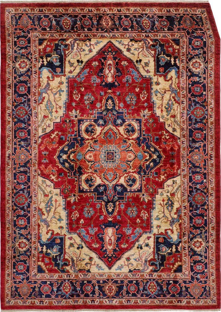 6' 9 x 9' 7 Hand Knotted Heriz Rug