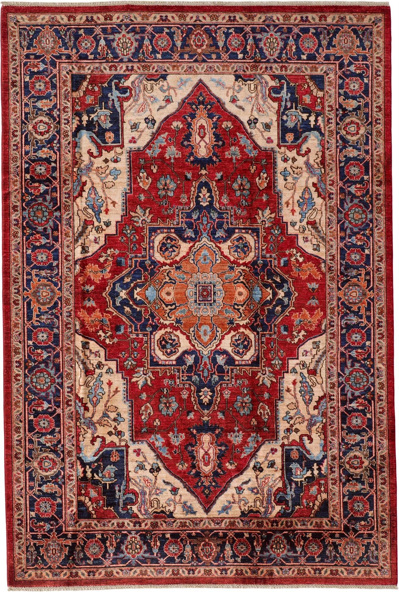 6' 9 x 9' 11 Hand Knotted Heriz Rug