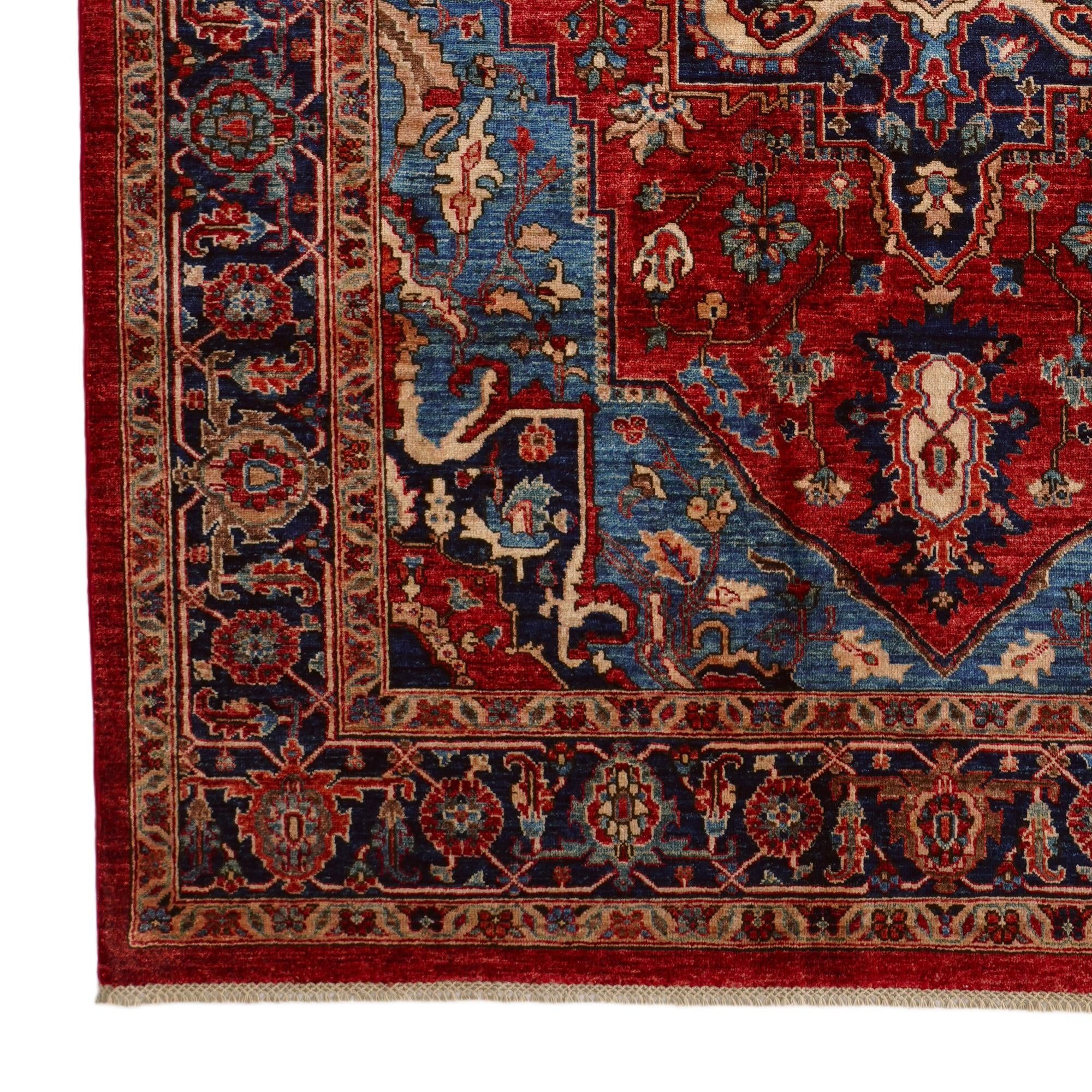 6' 11 x 9' 10 Hand Knotted Heriz Rug