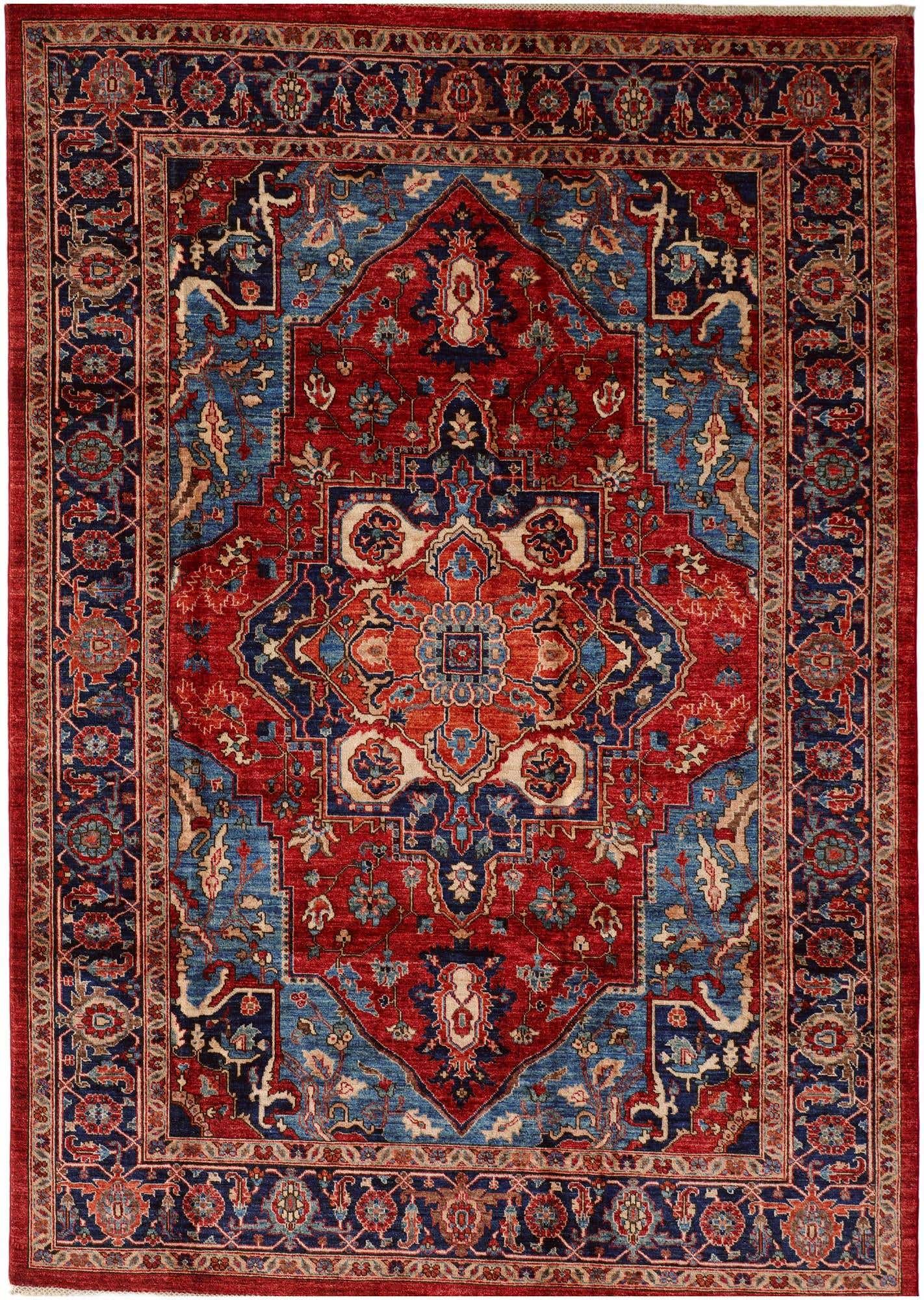 6' 11 x 9' 10 Hand Knotted Heriz Rug