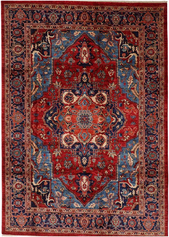 6' 11 x 9' 10 Hand Knotted Heriz Rug